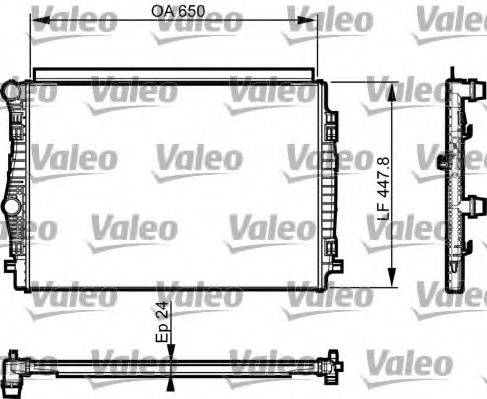 VALEO 735559 Радіатор, охолодження двигуна