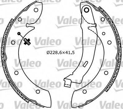 VALEO 562630 Комплект гальмівних колодок