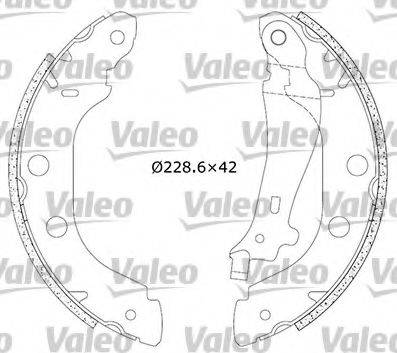 VALEO 553853 Комплект гальмівних колодок