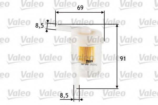 VALEO 587048 Паливний фільтр