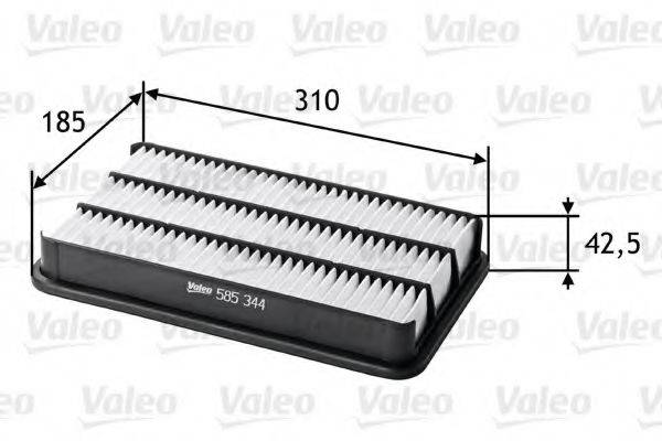 VALEO 585344 Повітряний фільтр