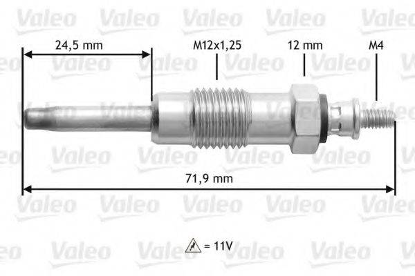 VALEO 345140 Свічка розжарювання