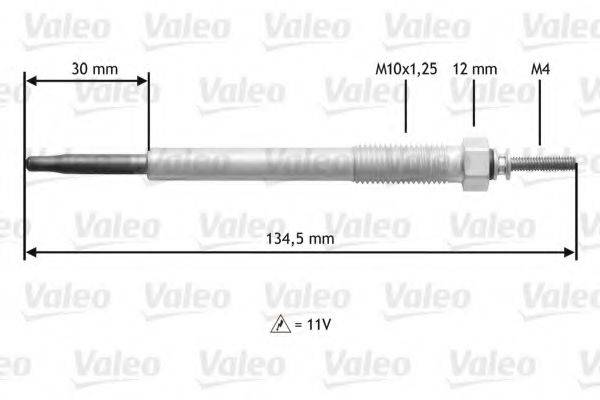 VALEO 345185 Свічка розжарювання