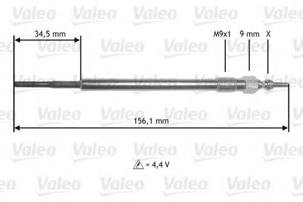 VALEO 345218 Свічка розжарювання