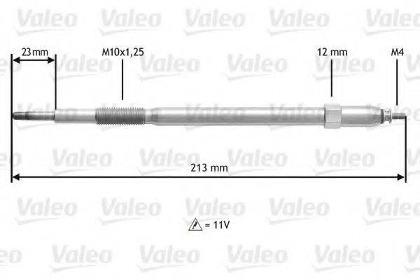 VALEO 345221 Свічка розжарювання