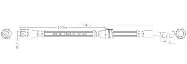 REMKAFLEX 5104 Гальмівний шланг