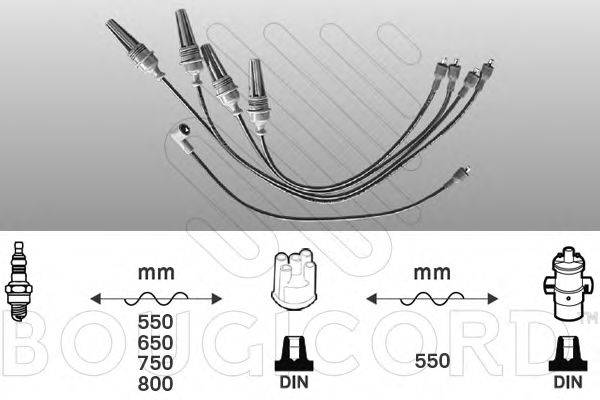 BOUGICORD 3373 Комплект дротів запалювання