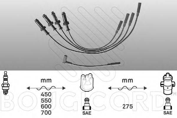 BOUGICORD 3398 Комплект дротів запалювання