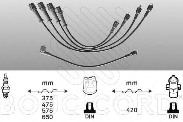BOUGICORD 3466 Комплект дротів запалювання