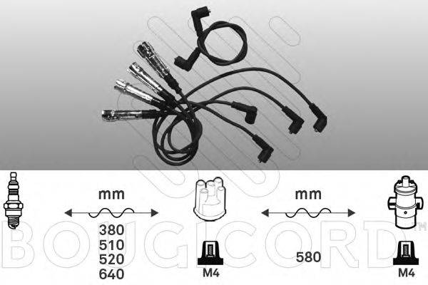 BOUGICORD 9231 Комплект дротів запалювання
