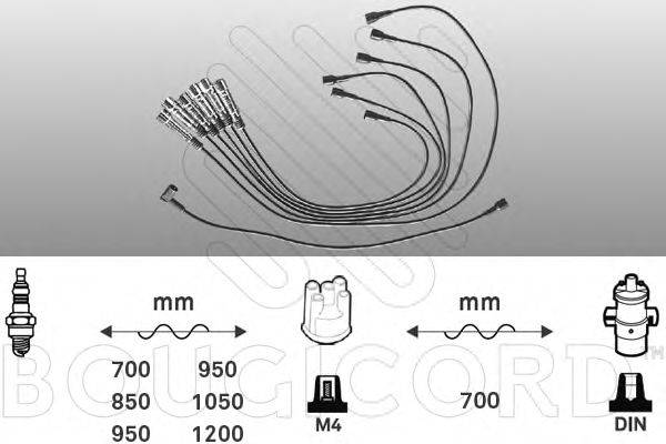 BOUGICORD 4115 Комплект дротів запалювання