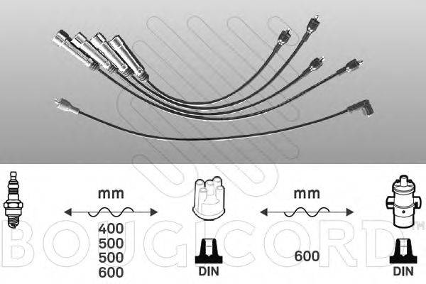 BOUGICORD 7244 Комплект дротів запалювання