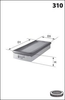 MECAFILTER ELP9427 Повітряний фільтр