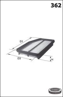 MECAFILTER ELP9258 Повітряний фільтр