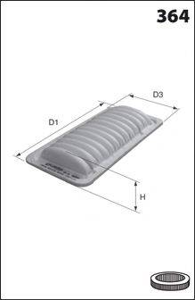 MECAFILTER ELP3928 Повітряний фільтр