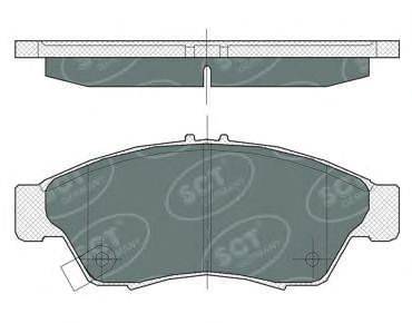 SCT GERMANY SP364PR Комплект гальмівних колодок, дискове гальмо