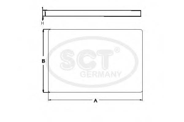 SCT GERMANY SA1307 Фільтр, повітря у внутрішньому просторі