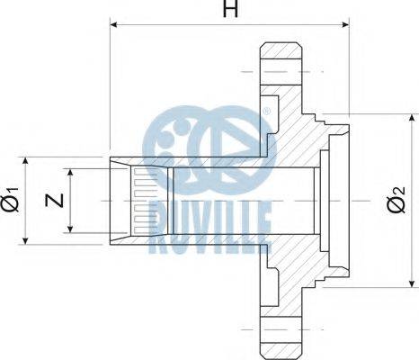 RUVILLE 485401 Маточина колеса