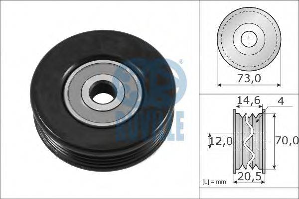RUVILLE 56984 Натяжний ролик, полікліновий ремінь