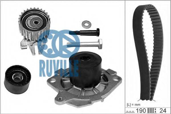 RUVILLE 56036751 Водяний насос + комплект зубчастого ременя