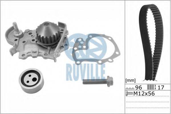 RUVILLE 55622702 Водяний насос + комплект зубчастого ременя