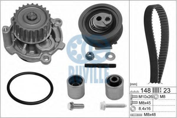 RUVILLE 55772701 Водяний насос + комплект зубчастого ременя