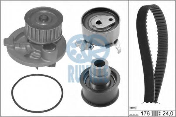 RUVILLE 55305701 Водяний насос + комплект зубчастого ременя