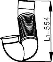 DINEX 53197 Труба вихлопного газу