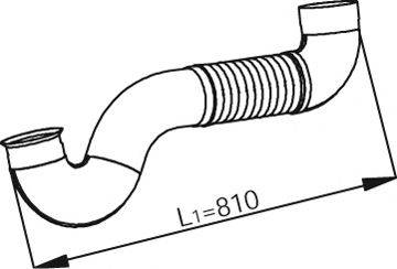 DINEX 53147 Труба вихлопного газу