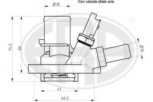 ERA 350026 Термостат, охолоджуюча рідина