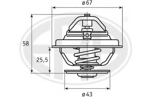ERA 350301 Термостат, охолоджуюча рідина