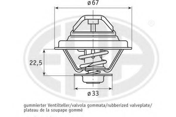 ERA 350302 Термостат, охолоджуюча рідина