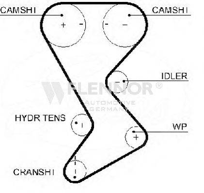 FLENNOR 1007 Ремінь ГРМ