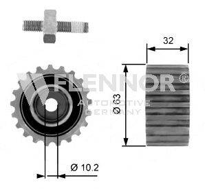 FLENNOR FU15491 Паразитний / Ведучий ролик, зубчастий ремінь
