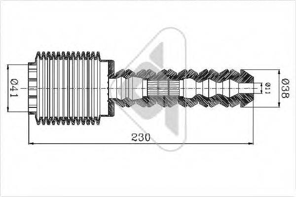 HUTCHINSON KP036 Пилозахисний комплект, амортизатор