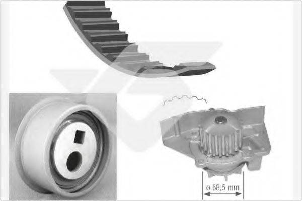 HUTCHINSON KH45WP12 Водяний насос + комплект зубчастого ременя