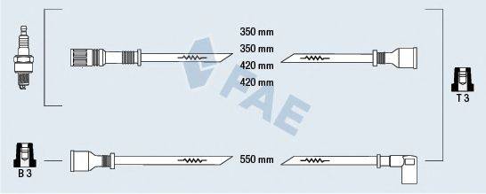 FAE 83210 Комплект дротів запалювання