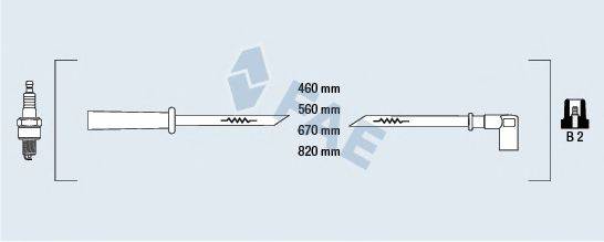 FAE 83330 Комплект дротів запалювання