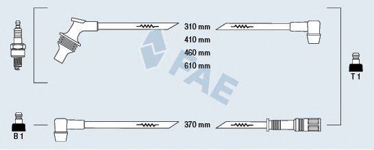 FAE 85210 Комплект дротів запалювання