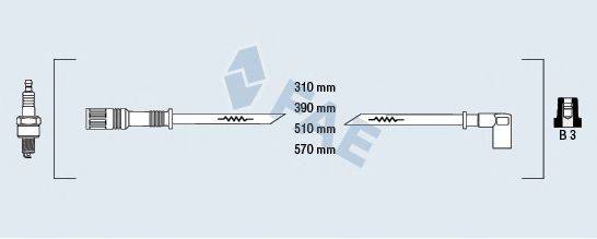 FAE 85280 Комплект дротів запалювання