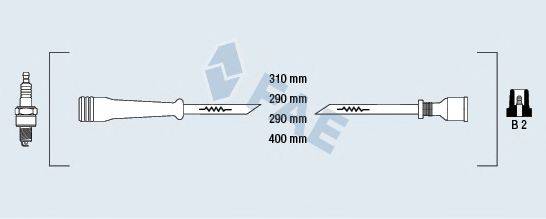 FAE 86000 Комплект дротів запалювання