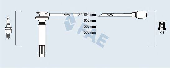 FAE 83235 Комплект дротів запалювання