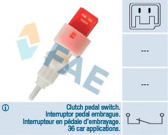 FAE 24668 Вимикач, привід зчеплення (Tempomat)