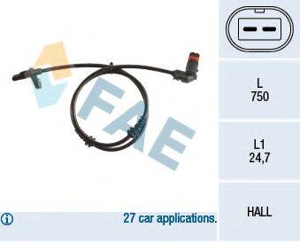 FAE 78210 Датчик, частота обертання колеса