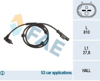 FAE 78240 Датчик, частота обертання колеса