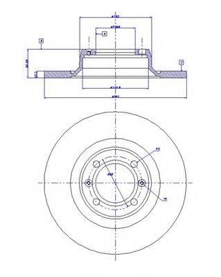 CAR 142110 гальмівний диск