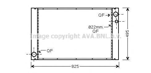 AVA QUALITY COOLING AI2289 Радіатор, охолодження двигуна