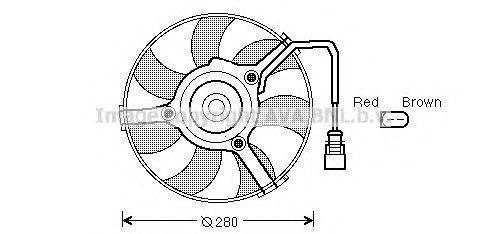 AVA QUALITY COOLING AI7516 Вентилятор, охолодження двигуна