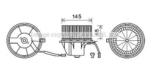 AVA QUALITY COOLING AI8375 Електродвигун, вентиляція салону