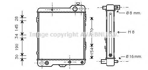 AVA QUALITY COOLING AIA2040 Радіатор, охолодження двигуна